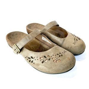 VIONIC Rest Midway Clog Orthaheel Taupe Mary Jane Mules Size 9